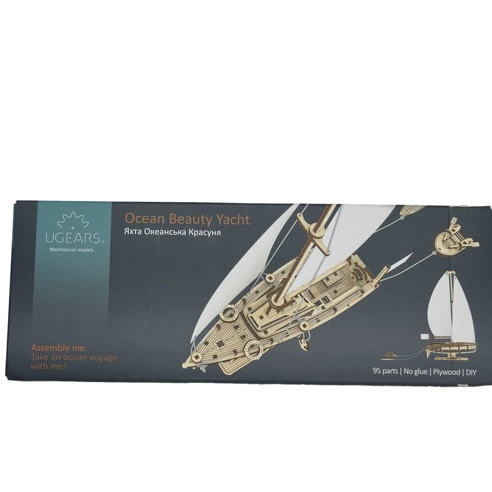 UGEAR Beauty yacht 3D Wooden Mechanical Puzzle Model